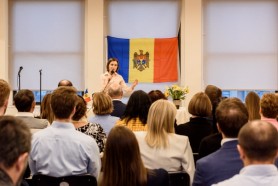 La New York, Maia Sandu a discutat cu diaspora moldovenească stabilită în SUA